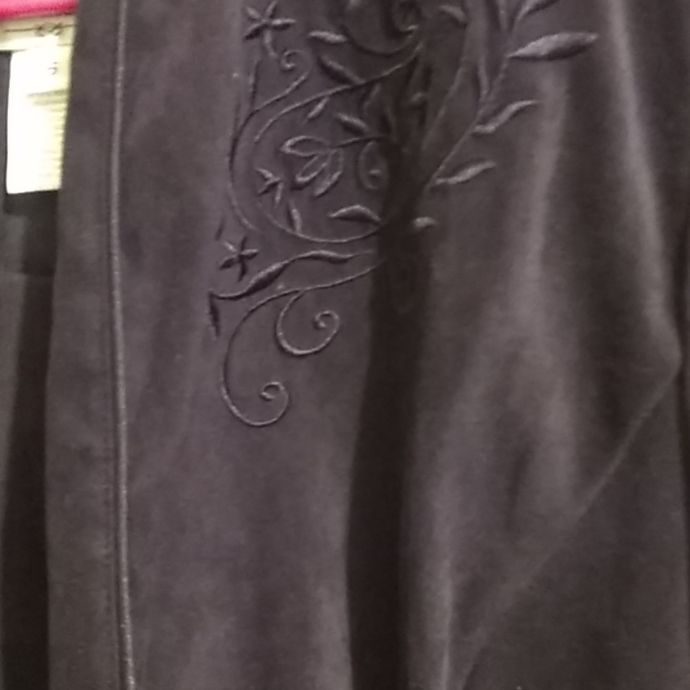 Dress dark  burgandy velour with jacket